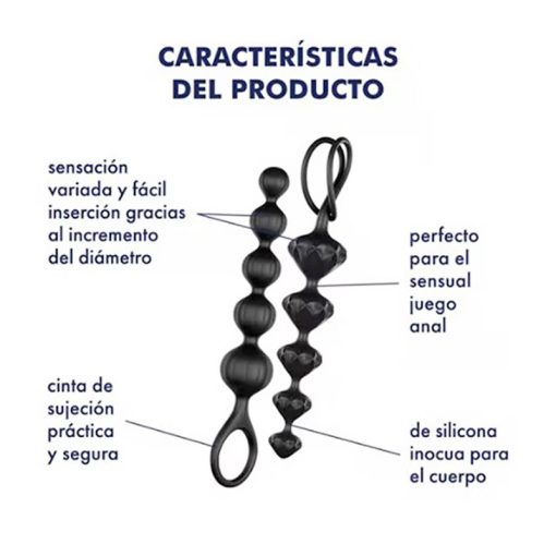 SATISFYER Love Beads - Negro - Imagen 4