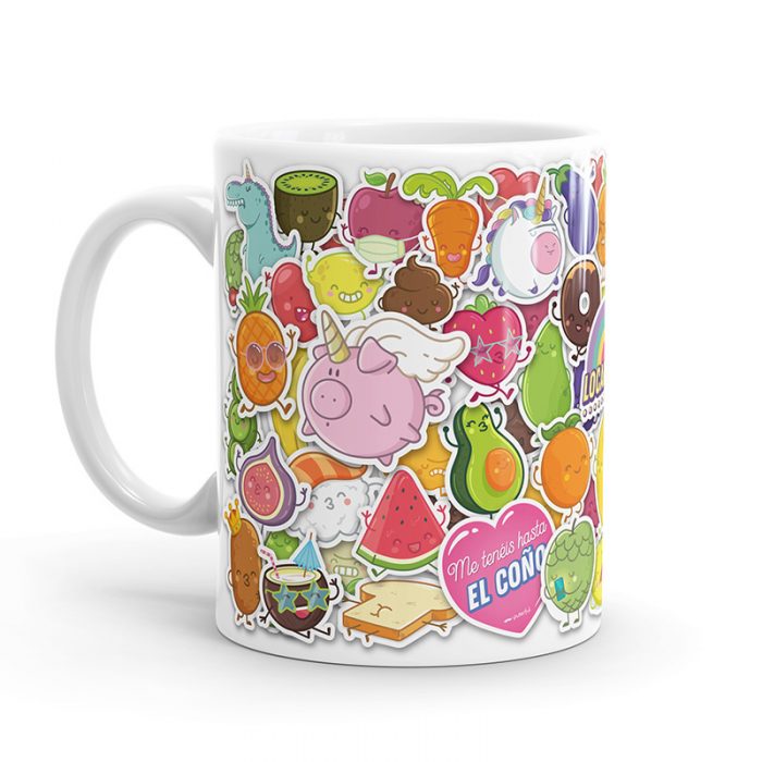 Taza Stickers Tienda Oficial Puterful ® Regalos Originales 