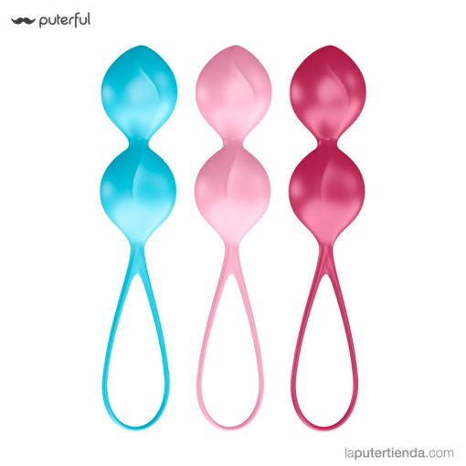 SATISFYER V Balls - Kit de entrenamiento