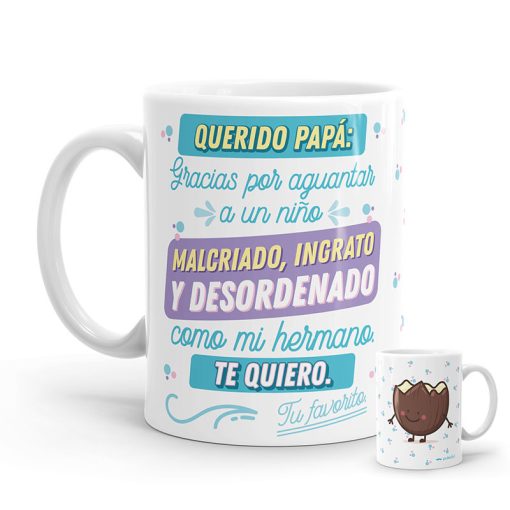Taza - Papá, gracias por aguantar - Imagen 2
