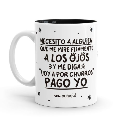 Taza Minimal - Necesito a alguien