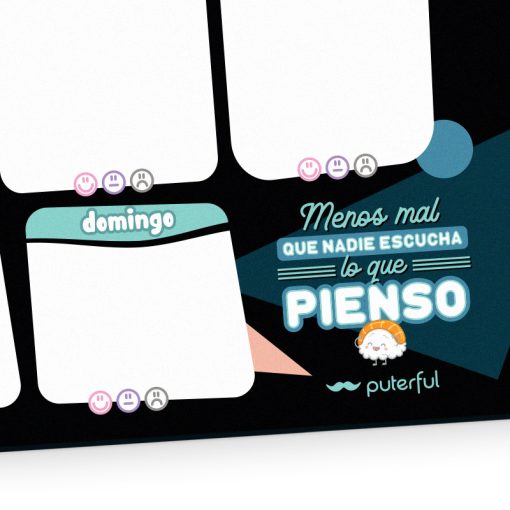 Planificador semanal A4 - Me tenéis hasta los cojones - Imagen 2