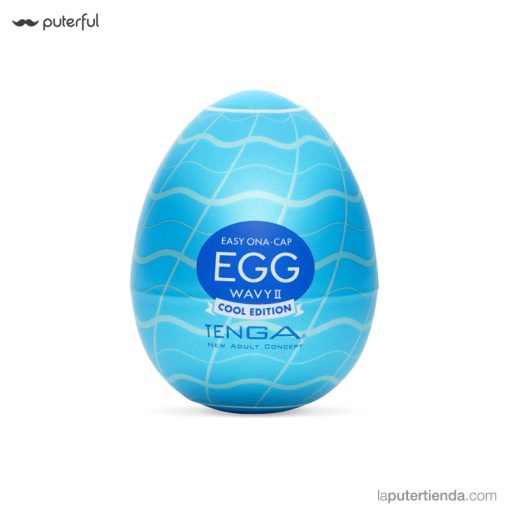 TENGA Huevo Masturbador Wavy II Cool Edition
