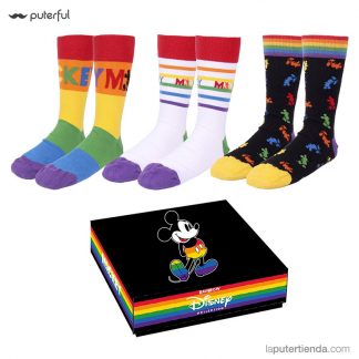 Set de Calcetines 3 piezas Disney Pride Multicolor