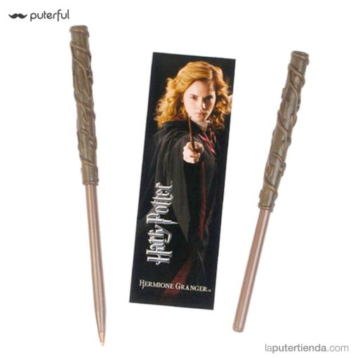 Varita bolígrafo y marcapáginas Hermione Granger Harry Potter