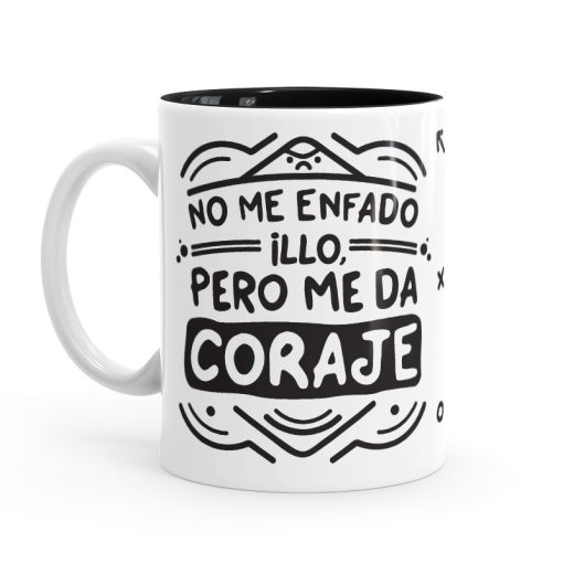 Taza Minimal - No me enfado illo, pero me da coraje