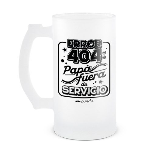 Jarra Cerveza 500ml - Papá fuera de servicio
