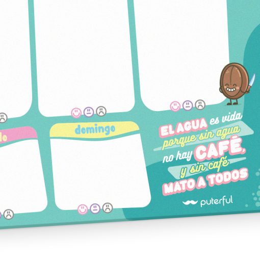Planificador semanal A4 - El agua es vida - Imagen 2