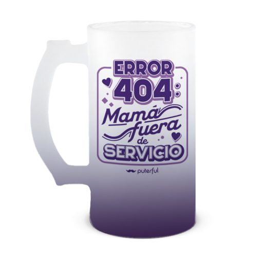 Jarra Cerveza 500ml - Mamá fuera de servicio - Imagen 4