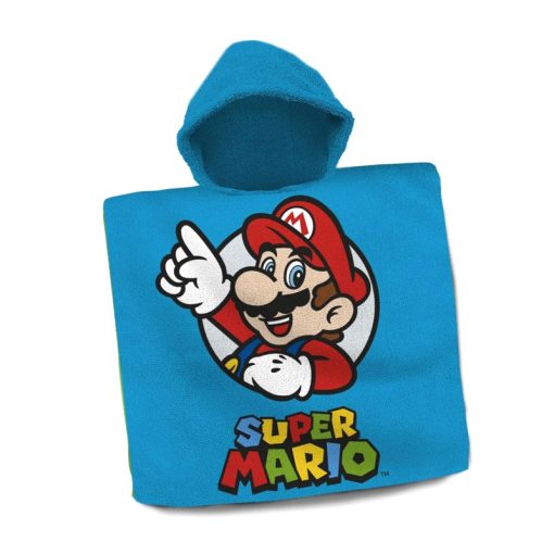 Poncho toalla Super Mario Bros algodón