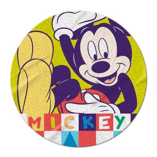 Toalla maxi redonda Mickey Disney microfibra