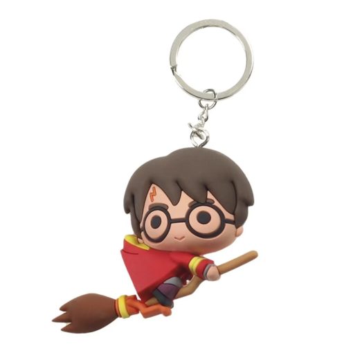 Llavero goma Harry Potter con escoba