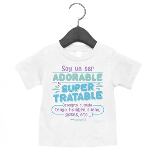 Camiseta Bebé - Ser adorable - Imagen 2