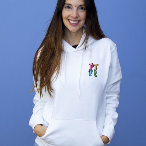 Sudadera PTFL Blanca - Love is Love - Imagen 2