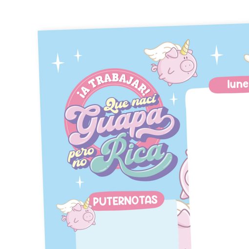 Planificador semanal apaisado - ¡A trabajar! - Imagen 2