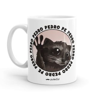 Taza - Meme mapache Pedro