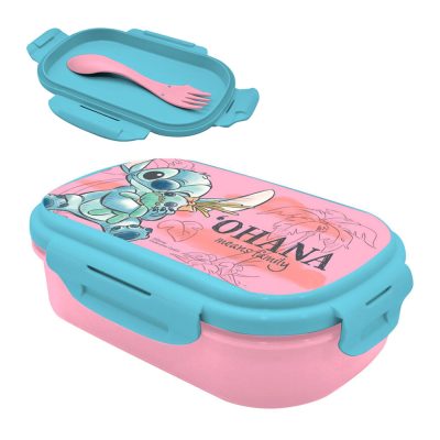 Fiambrera + cubierto Stitch Disney - Ohana
