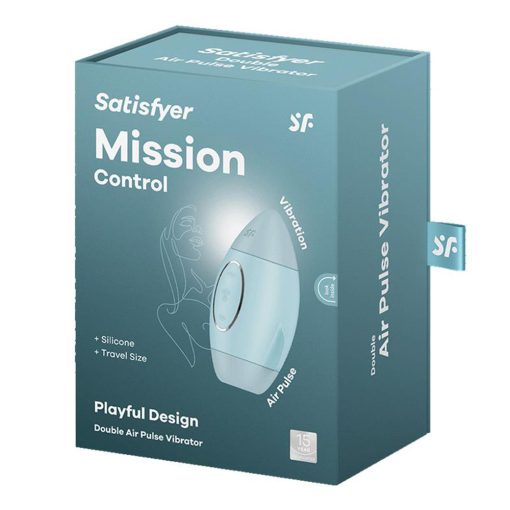 Satisfyer Mission Control Succionador y Vibrador Azul - Imagen 2