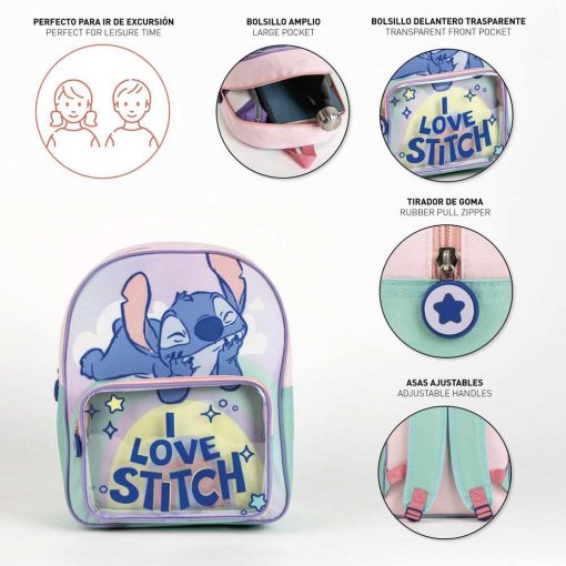 Mochila I Love Stitch - 30 cm - Imagen 4