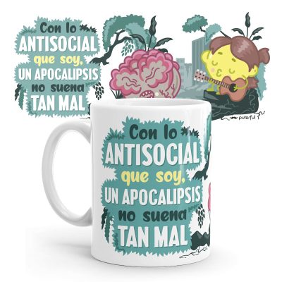 Taza - FR - Con lo antisocial que soy