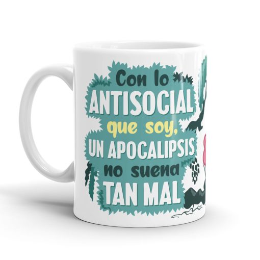 Taza - FR - Con lo antisocial que soy - Imagen 2