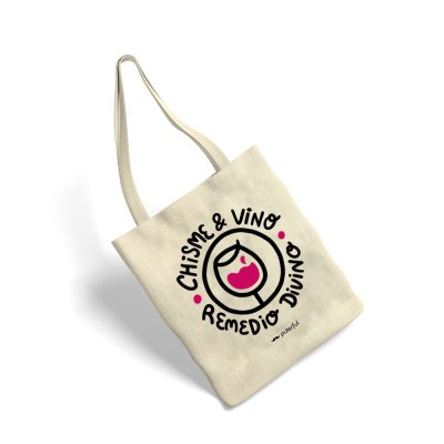 Bolsa de tela PTFL Natural - Chisme y vino